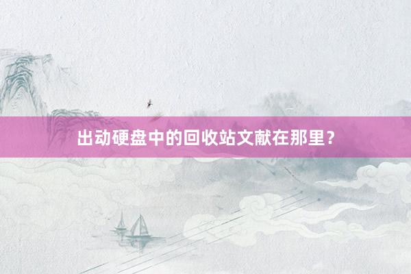 出动硬盘中的回收站文献在那里？